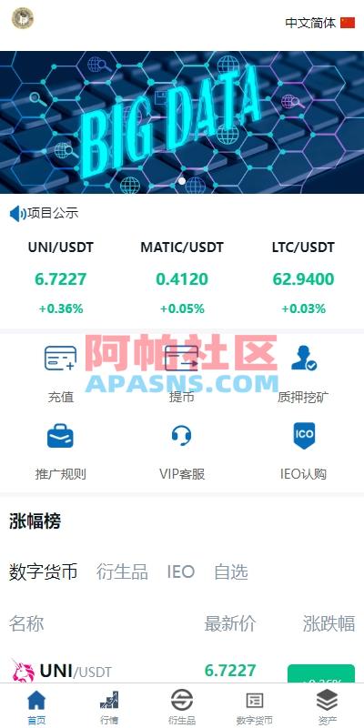 新版多语言交易所系统/虚拟币外汇交易/期权合约交易