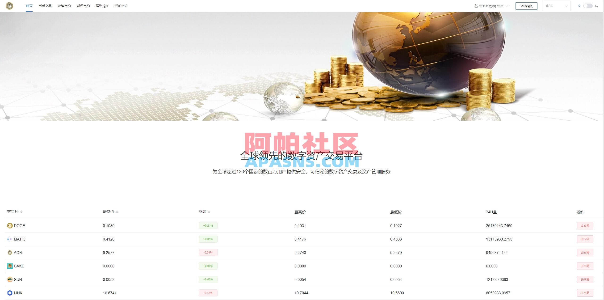 新版多语言交易所系统/虚拟币外汇交易/期权合约交易