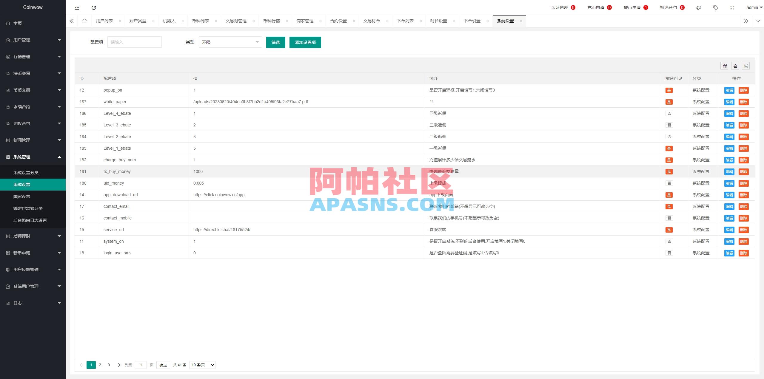 新版多语言交易所系统/虚拟币外汇交易/期权合约交易