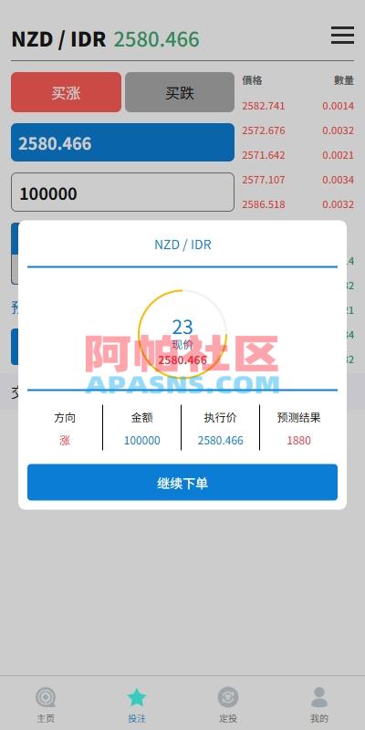 多语言外汇微盘系统/海外微交易/实名认证/前端uniapp