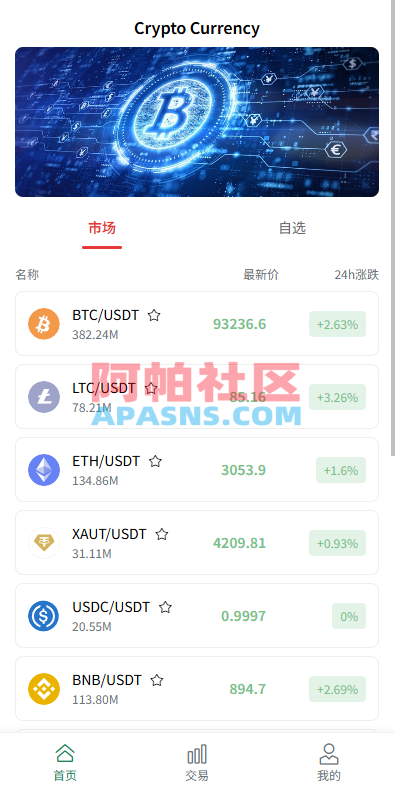 多语言虚拟币微盘/海外微交易/秒合约/时间盘