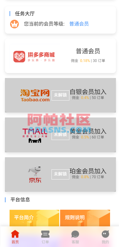 运营版抢单刷单系统/打针/做单/会员跟踪/信誉分