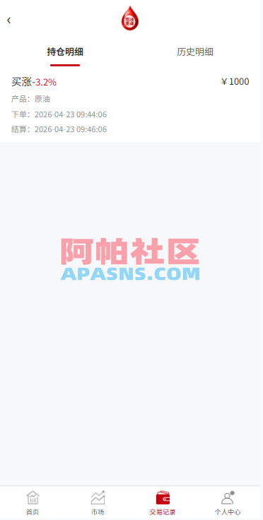 燃油宝微交易系统/能源时间盘/委买微盘/信用分/实名认证
