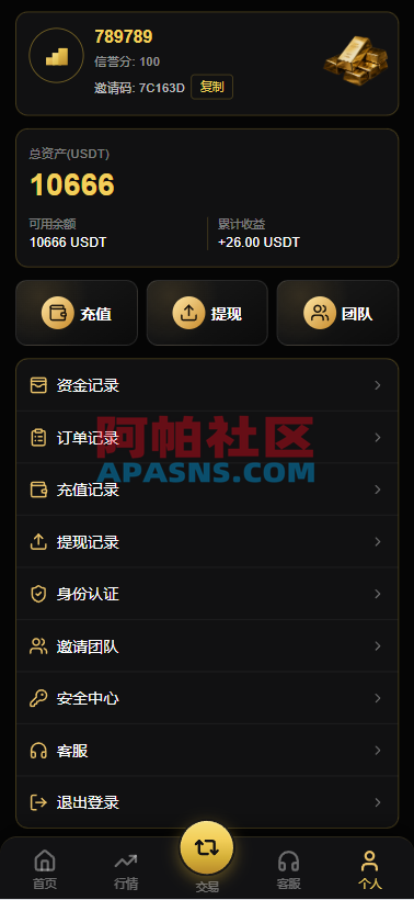 PHP版海外高端黄金交易源码/微盘微交易/黄金投资交易