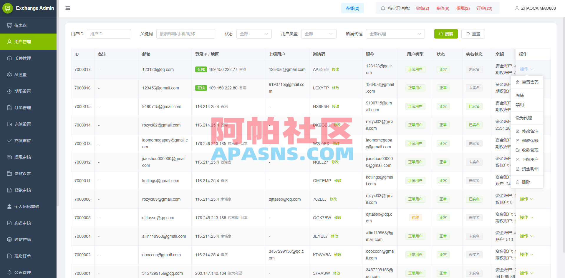 多语言PC/H5版st7交易所/美股/外汇/理财/贷款/K线控制